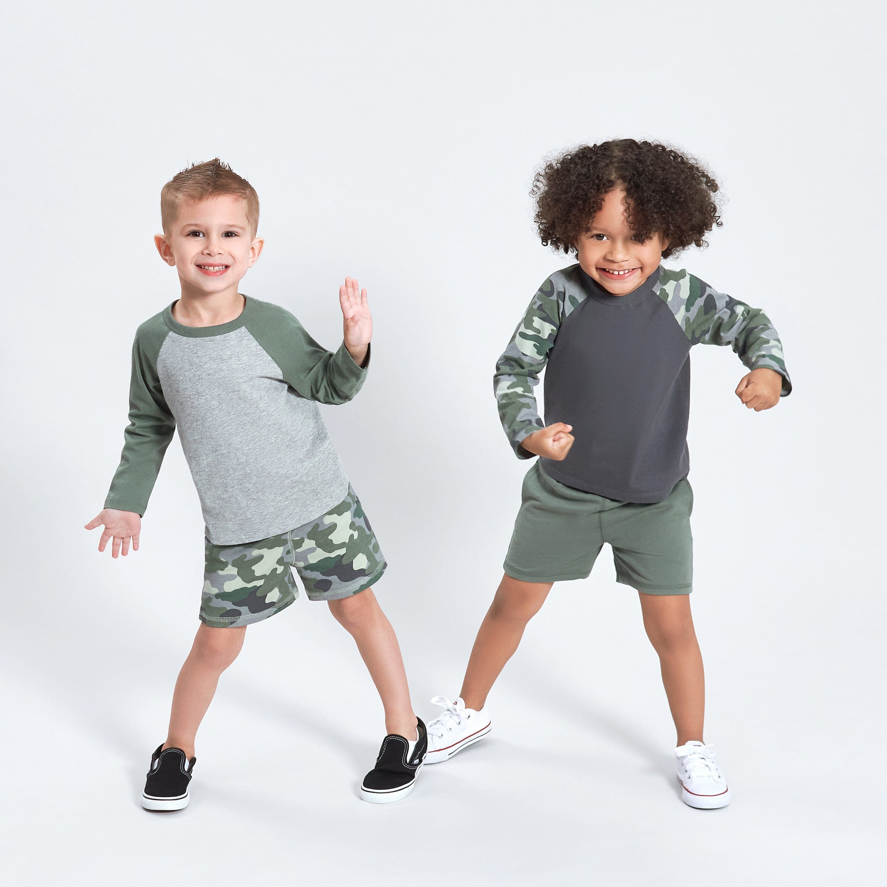 3-Pack Baby & Toddler Boys Color Me Camo Pull-On Knit Shorts